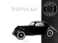 Skoda Popular Monte Carlo, advertisement from 1936